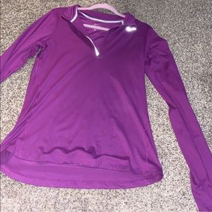 Purple Nike half zip lightweight